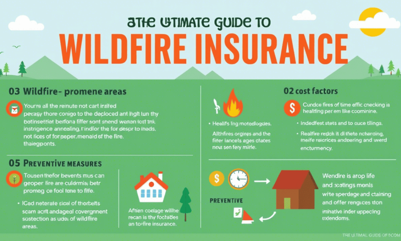 A house surrounded by smoke and flames, emphasizing the need for wildfire insurance protection.